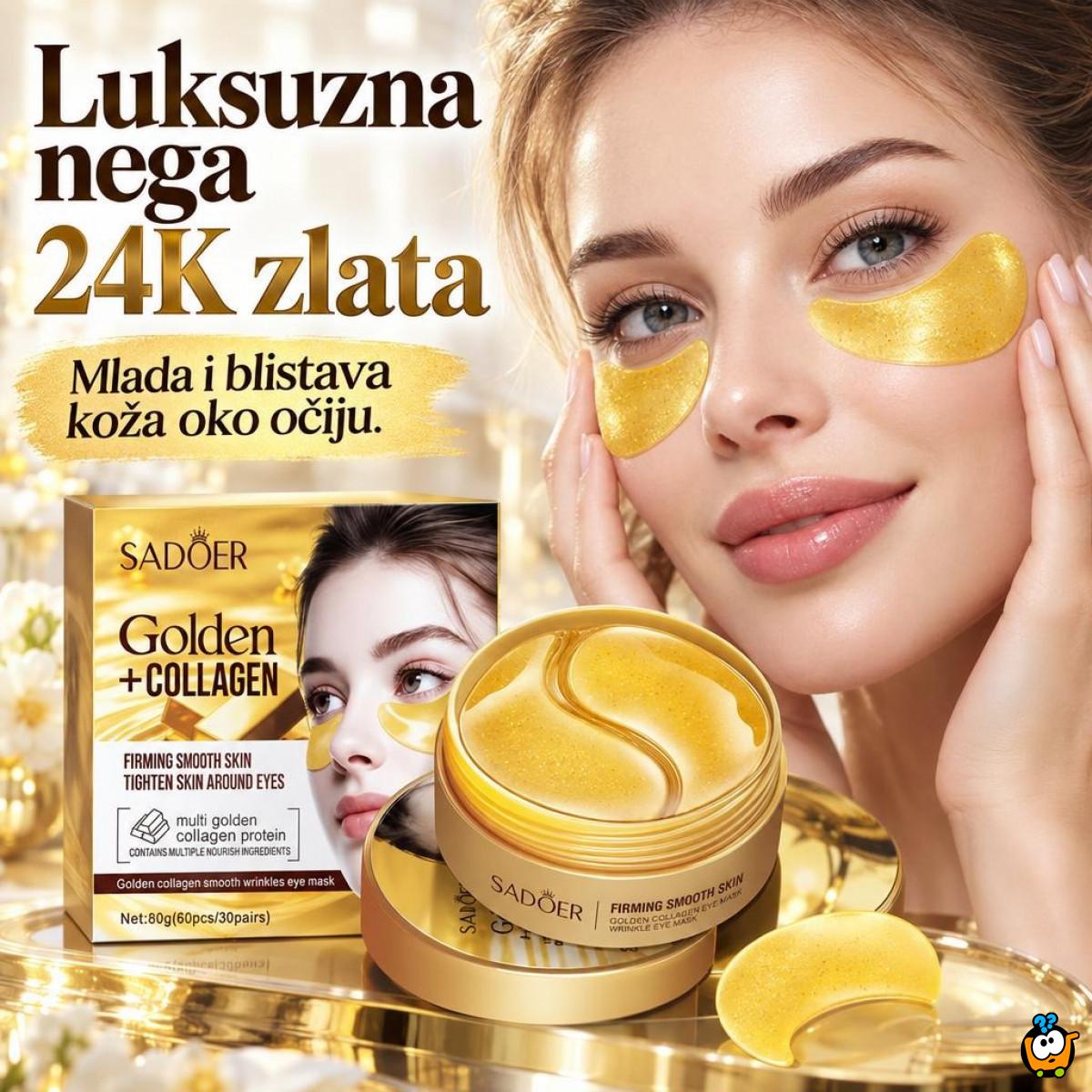 Sadoer 24K Gold Collagen Starry Eye Mask, 30 pari