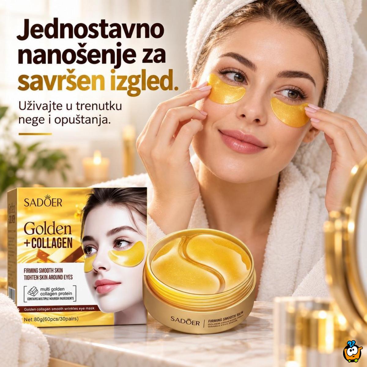 Sadoer 24K Gold Collagen Starry Eye Mask, 30 pari