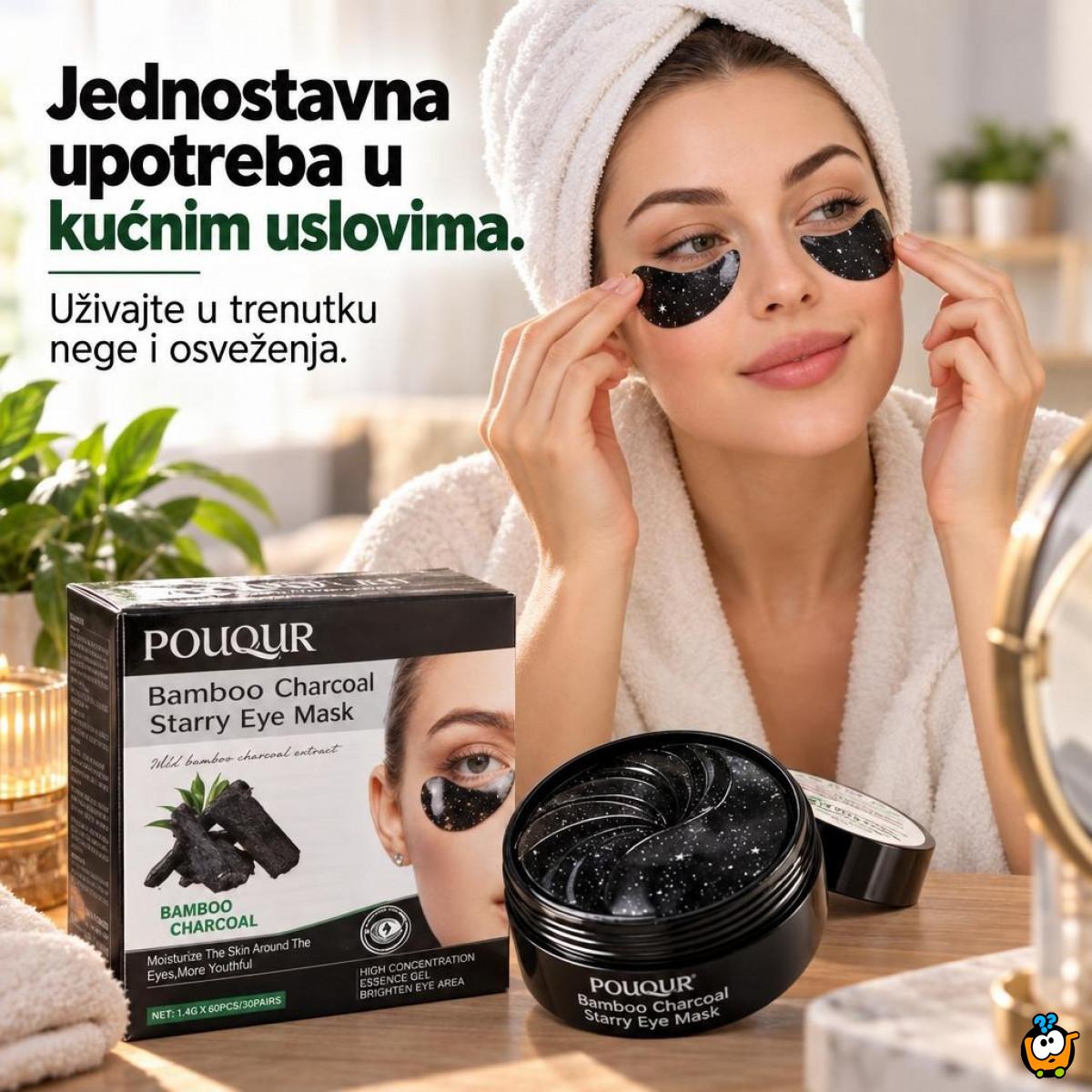 Pouqur Bamboo Charcoal Starry Eye Mask 30 pari