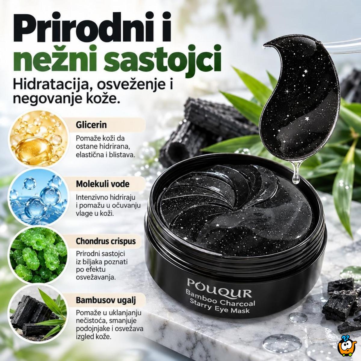 Pouqur Bamboo Charcoal Starry Eye Mask 30 pari