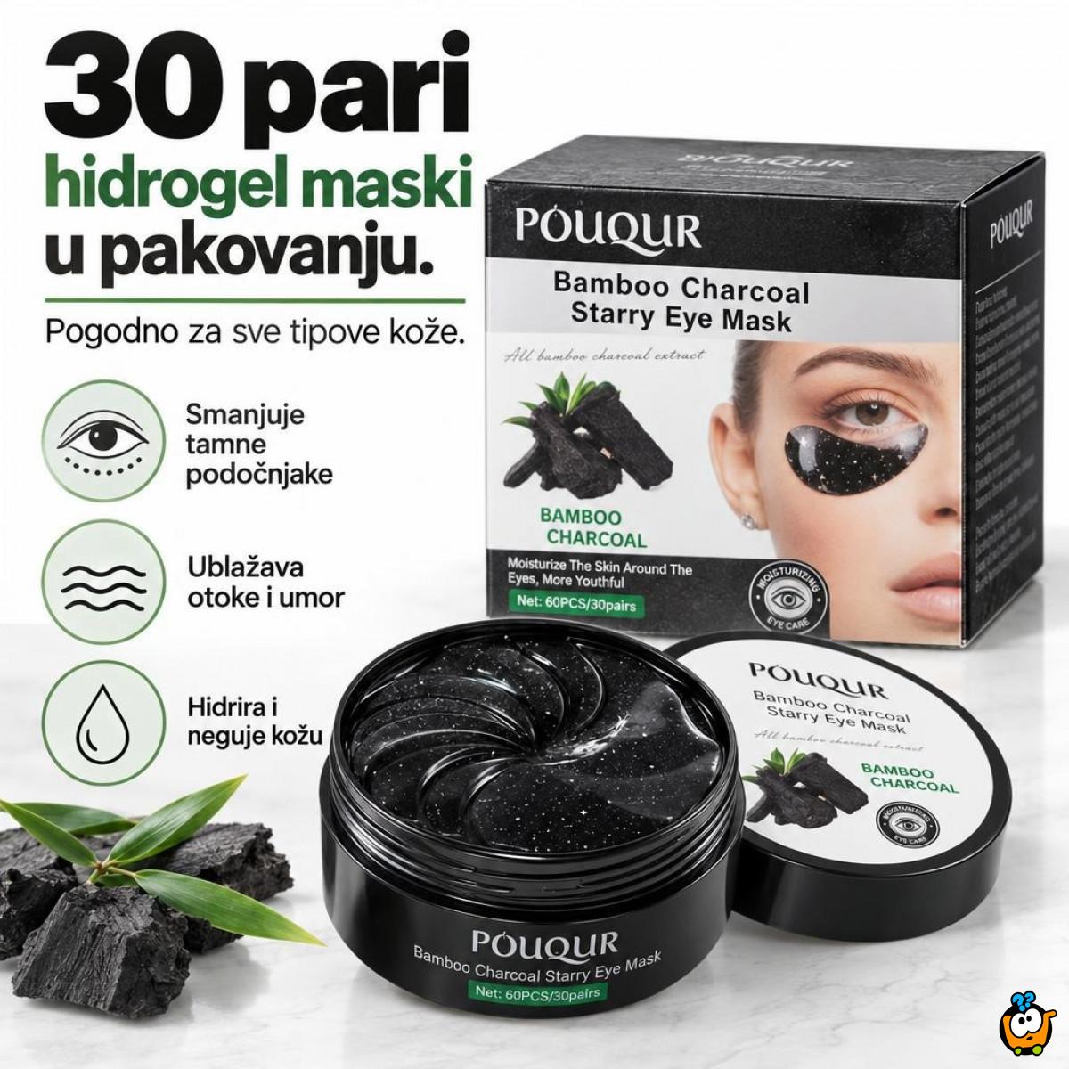 Pouqur Bamboo Charcoal Starry Eye Mask 30 pari