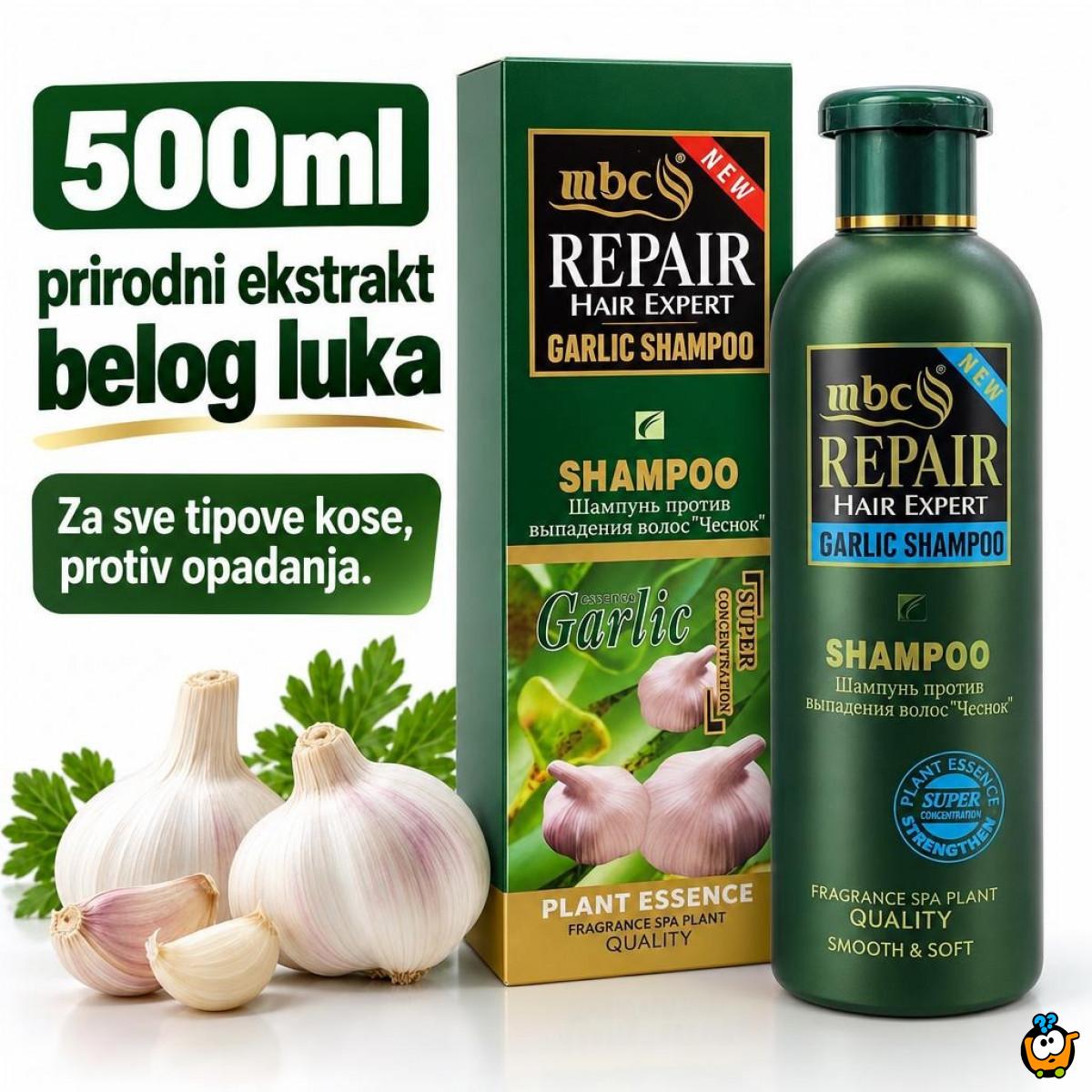 Šampon sa belim lukom za rast i protiv opadanja kose 500ml