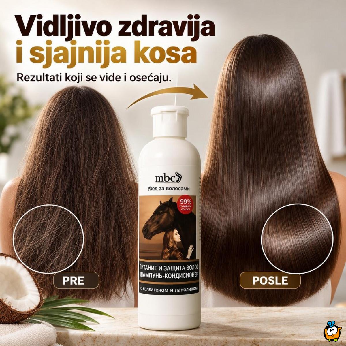 Ruski konjski šampon za kosu sa kokosovom kremom 500ml