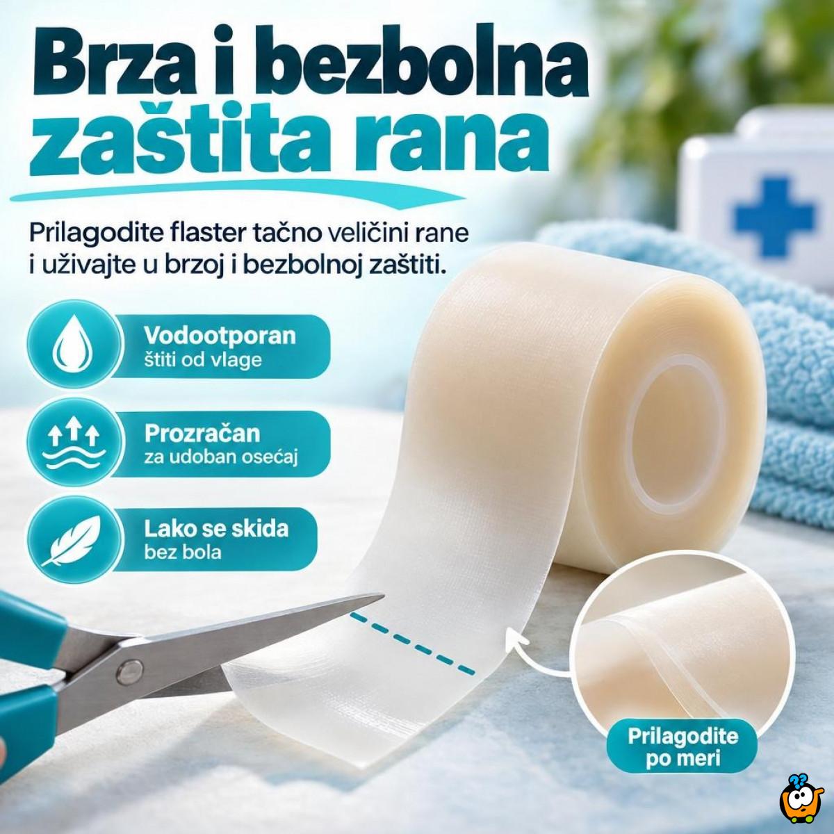 Hidrogel flaster rolna 5 cm x 3 m - prilagodljiva zaštita rana