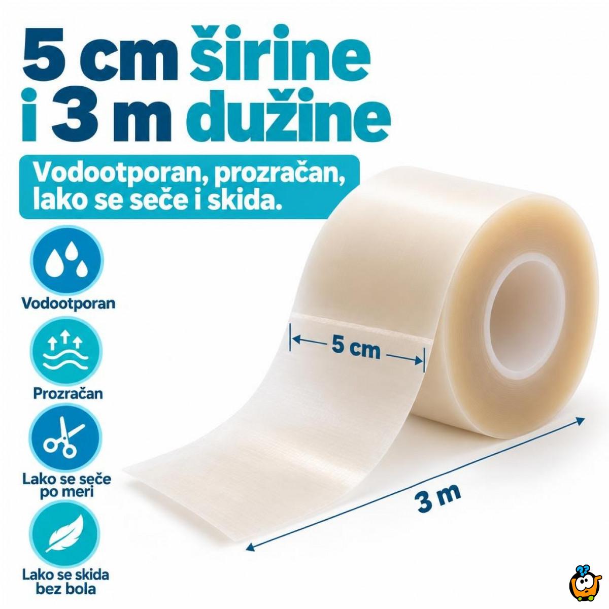 Hidrogel flaster rolna 5 cm x 3 m - prilagodljiva zaštita rana