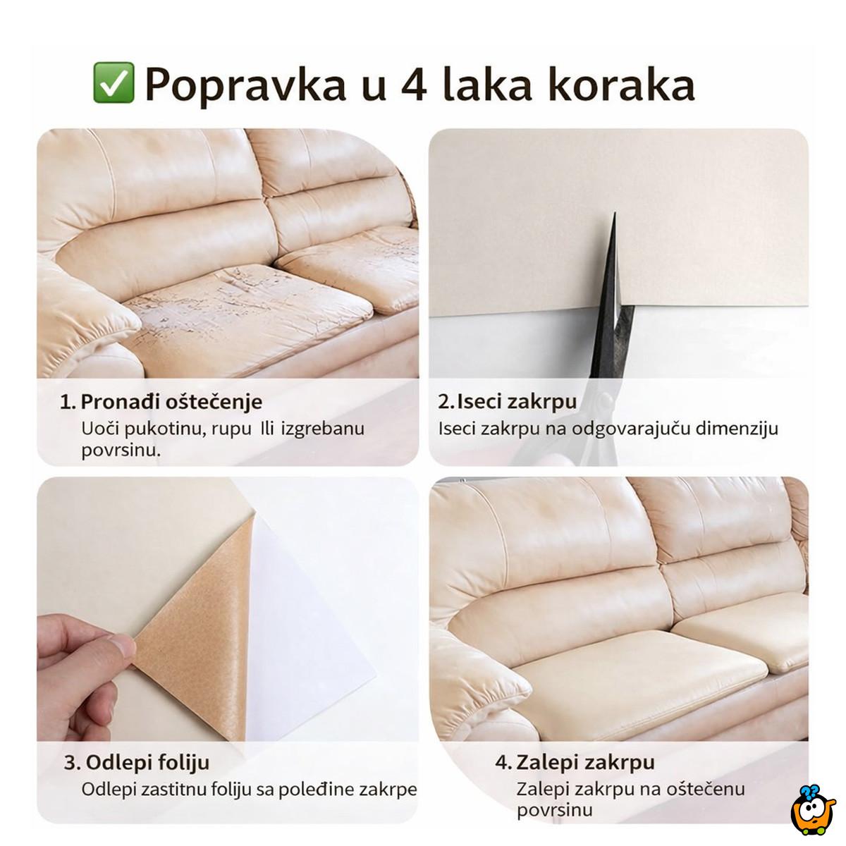 Leather Cover Fix - samolepljiva obnova kožnog nameštaja  60cm × 200cm