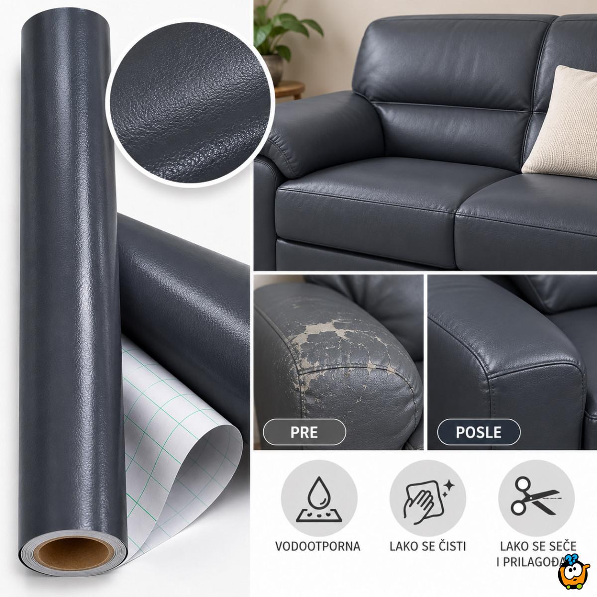 Leather Cover Fix - samolepljiva obnova kožnog nameštaja  60cm × 200cm