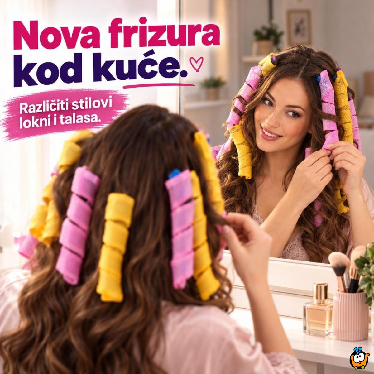Magični vikleri za glamurozne loknice - Set spiralnih uvijača za kosu