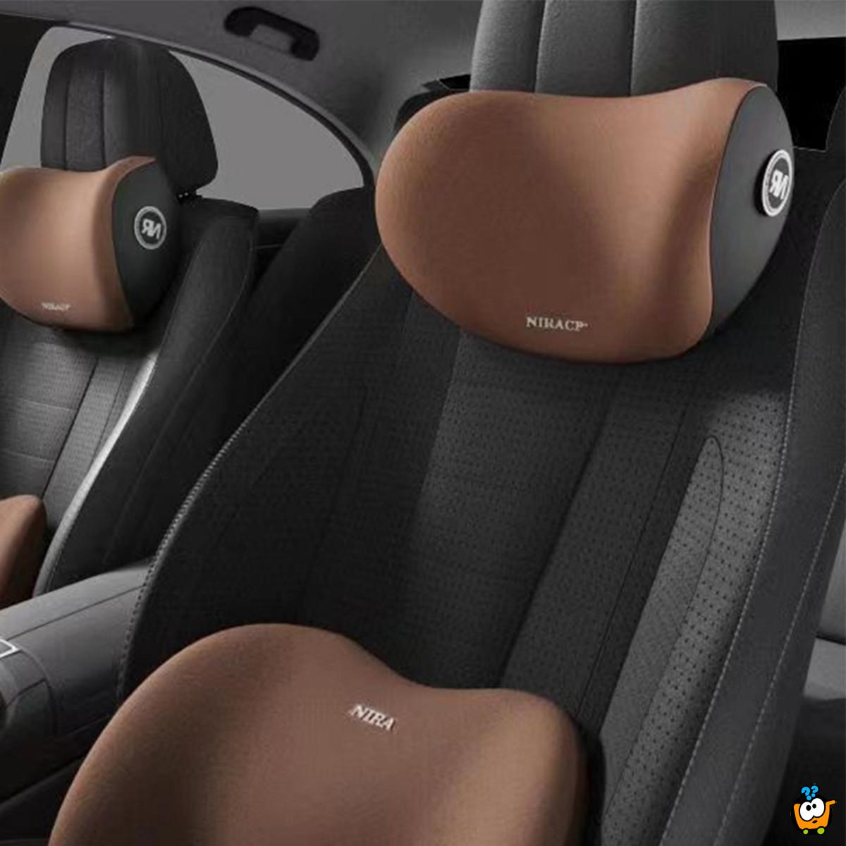 Memory Foam jastuk za vrat - ergonomska podrška za vožnju