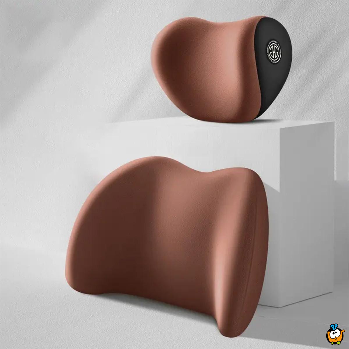Memory Foam jastuk za vrat - ergonomska podrška za vožnju