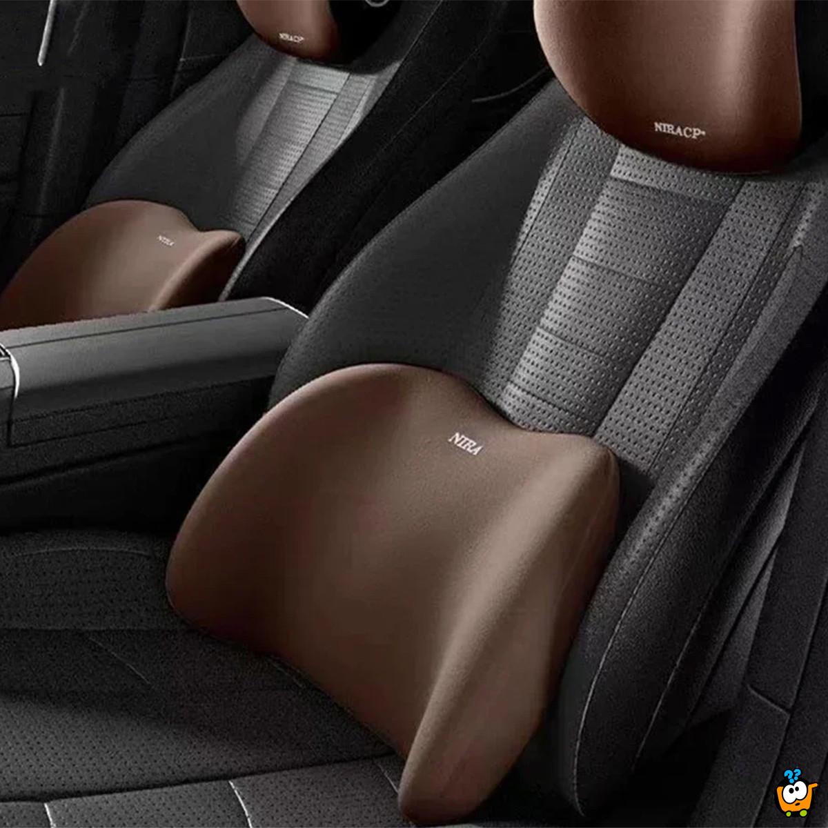 Memory Foam jastuk za lumbalnu podršku - olakšanje za leđa tokom vožnje