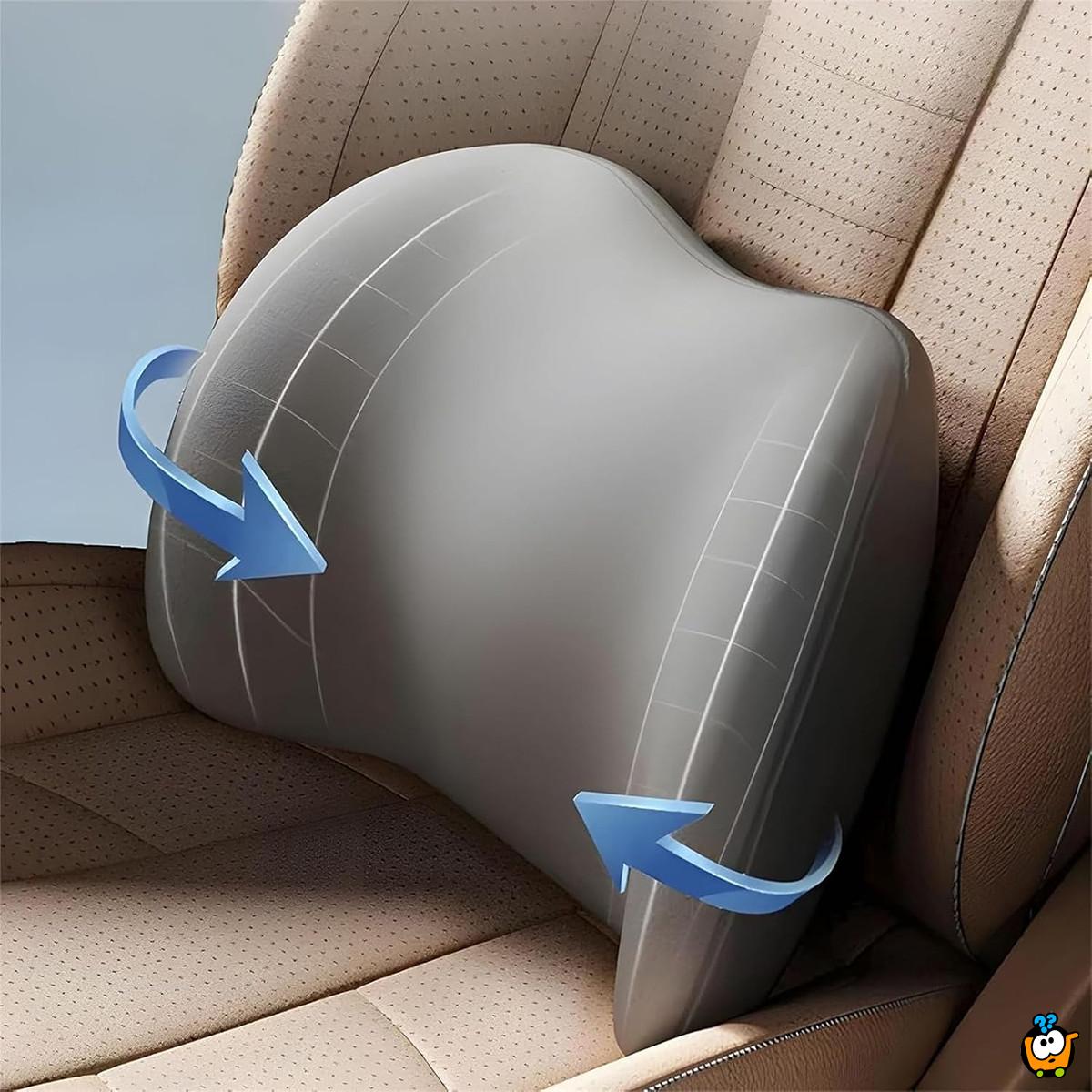 Memory Foam jastuk za lumbalnu podršku - olakšanje za leđa tokom vožnje