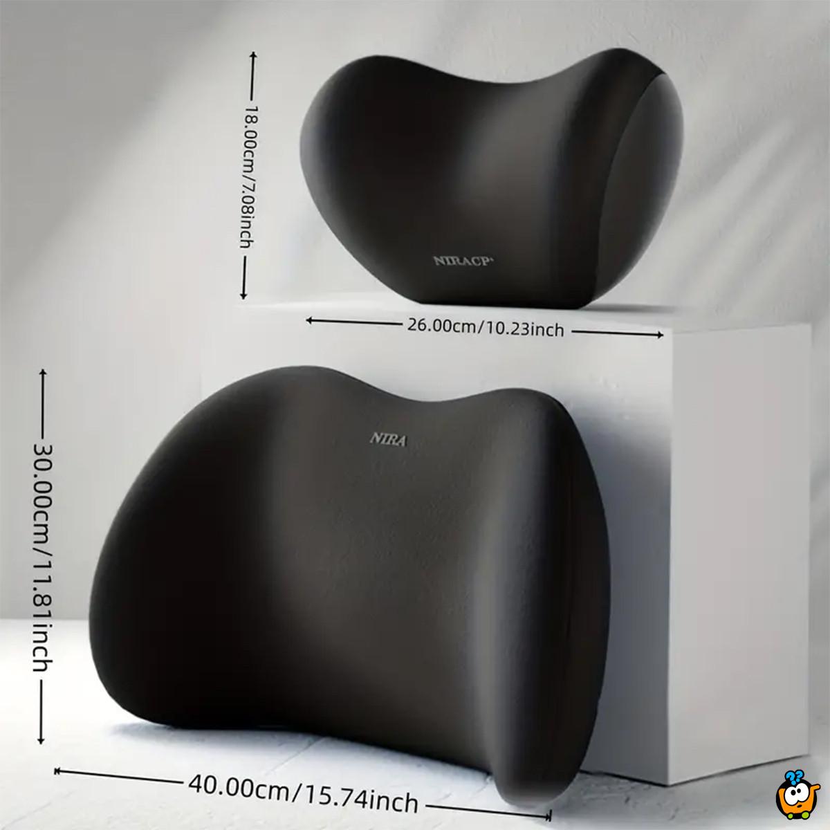 Memory Foam jastuk za lumbalnu podršku - olakšanje za leđa tokom vožnje