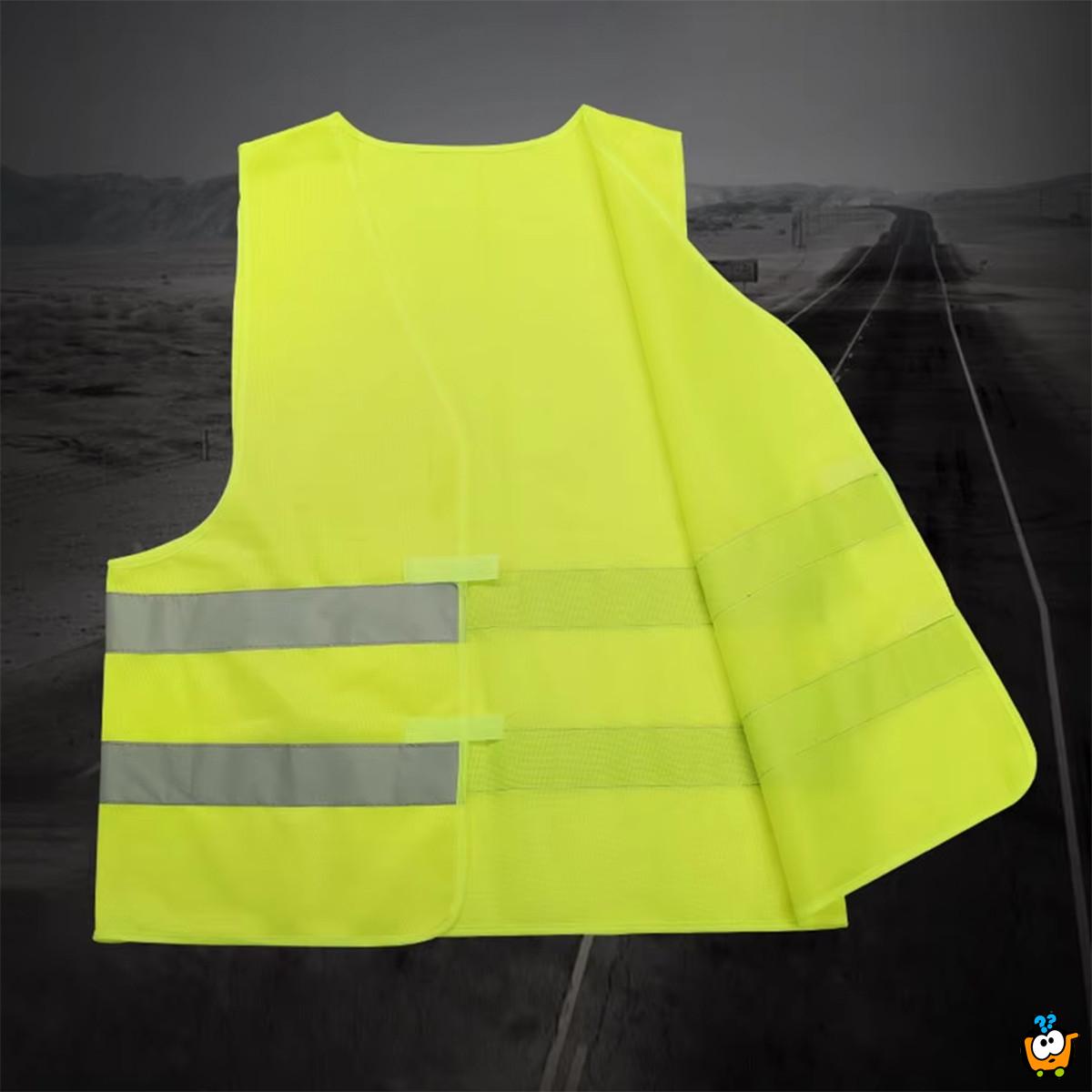 Sigurnosni prsluk sa reflektivnim trakama