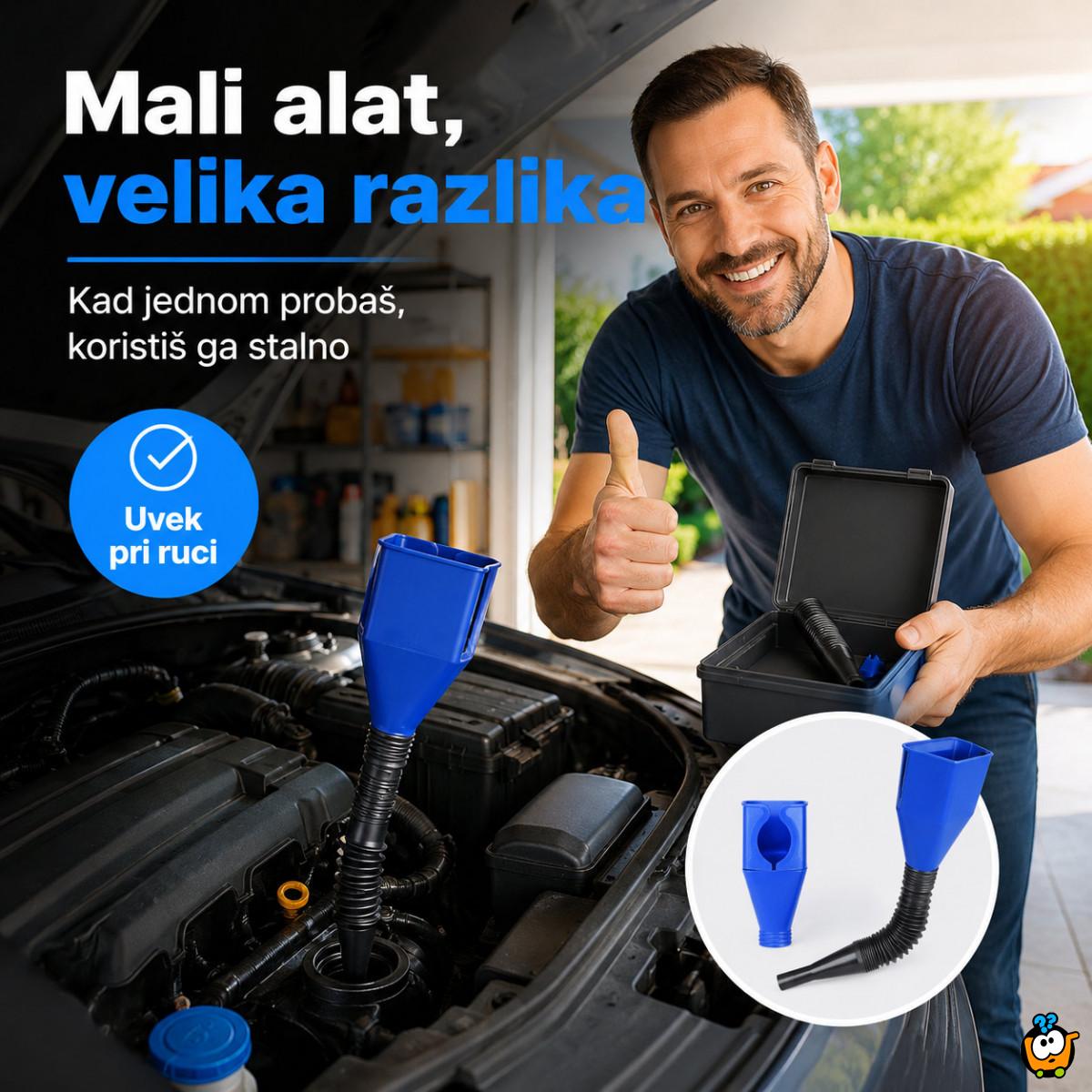 Fleksibilni levak za auto, ulje i gorivo – sipanje bez prosipanja
