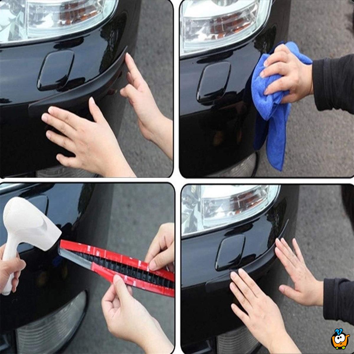 Set od 2 zaštitne trake za branik - spas od ogrebotina i ulubljenja na kolima