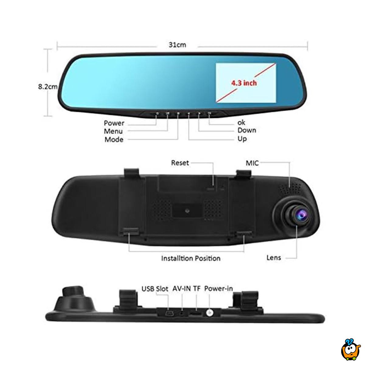 Dual Vision - Dvokanalna Full HD kamera-retrovizor za automobil
