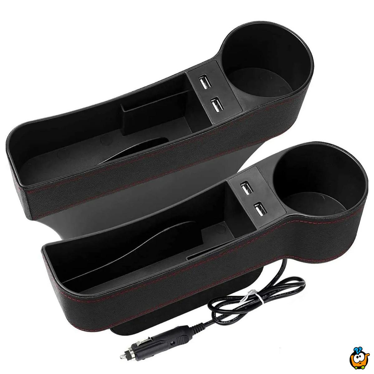 Auto Organizer sa 2 USB ulaza za punjenje