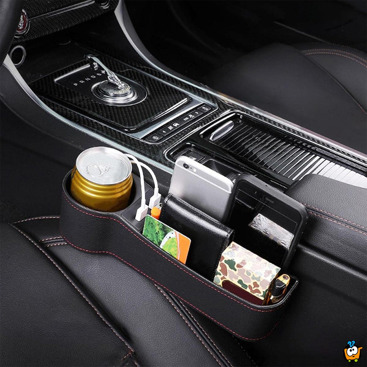 Auto Organizer sa 2 USB ulaza za punjenje