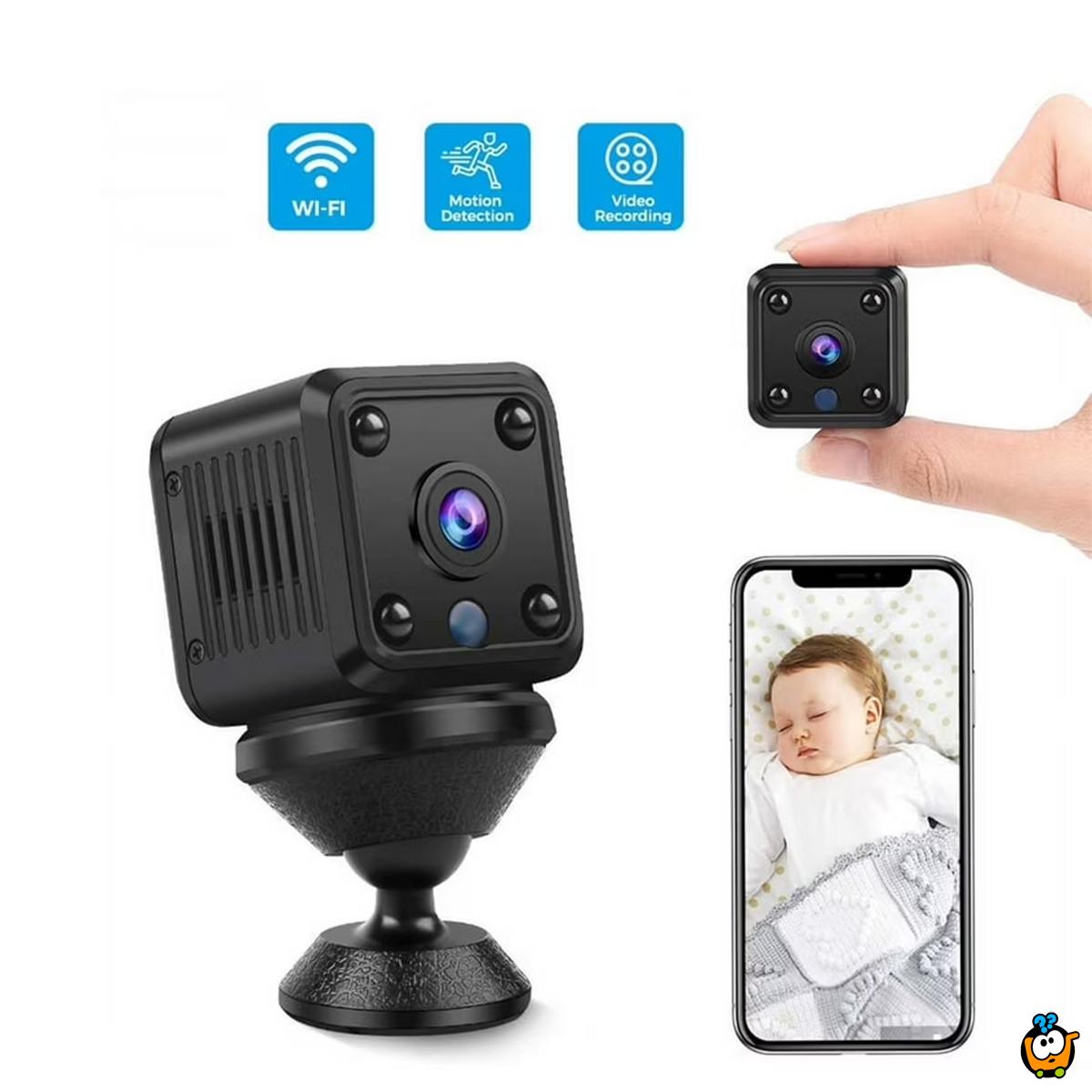 CUBE bežična WiFi IP sigurnosna kamera – 1080P HD sa noćnim vidom