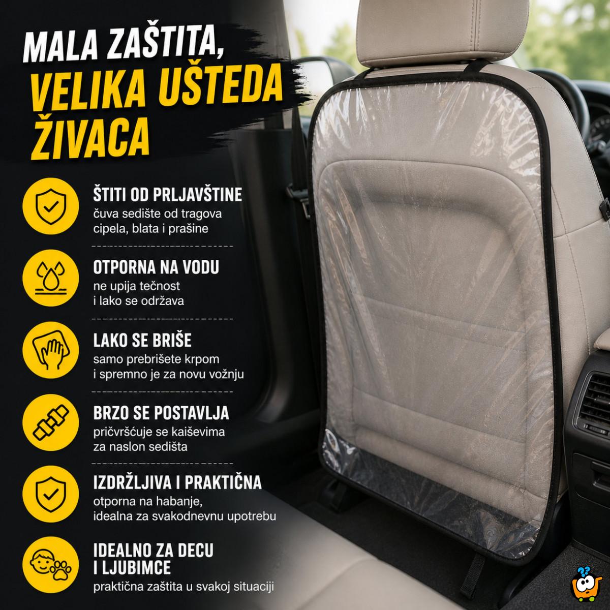 Zaštita za naslon auto sedišta od prljavih dečijih nogu