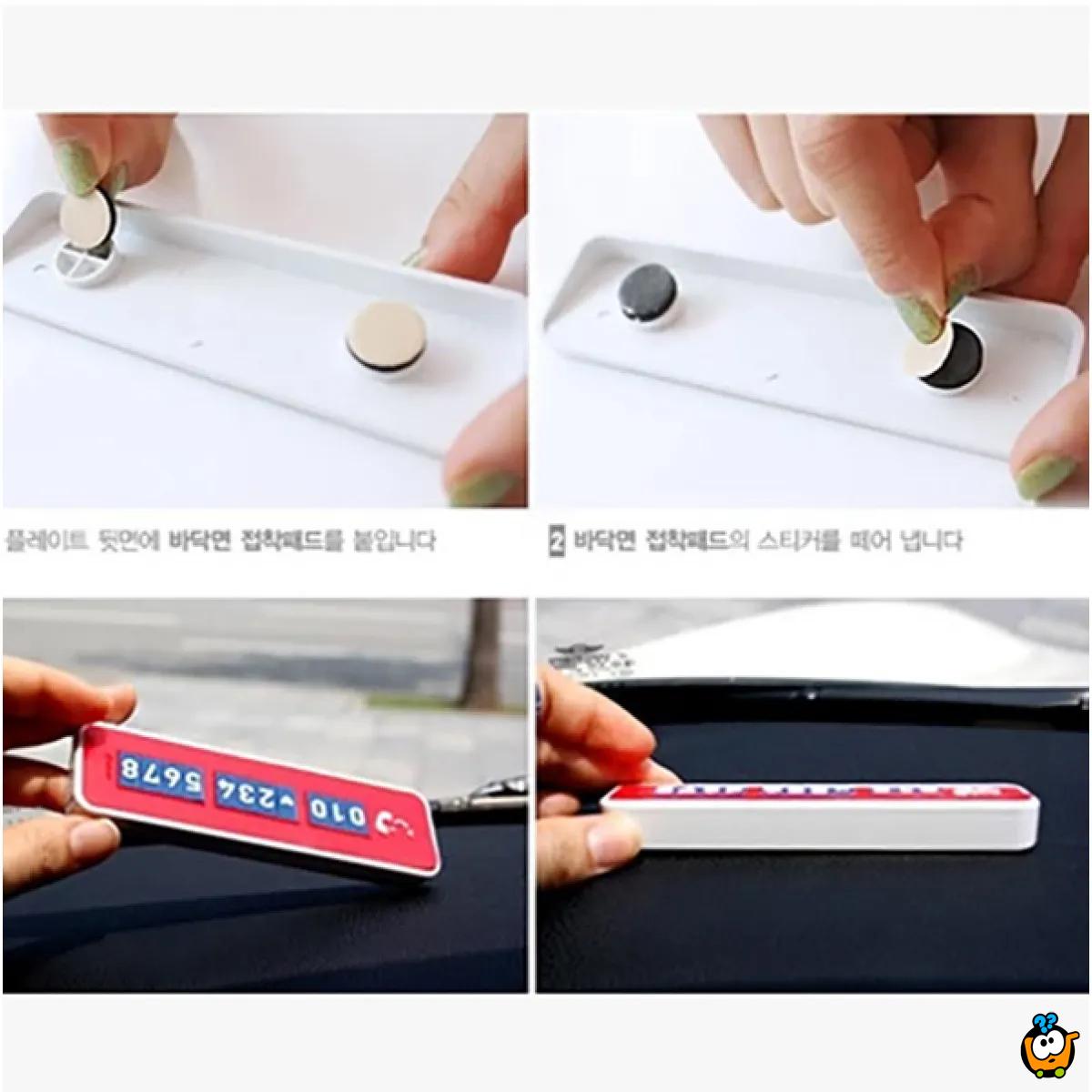 Kreativne kartice sa brojem telefona - za vozače automobila