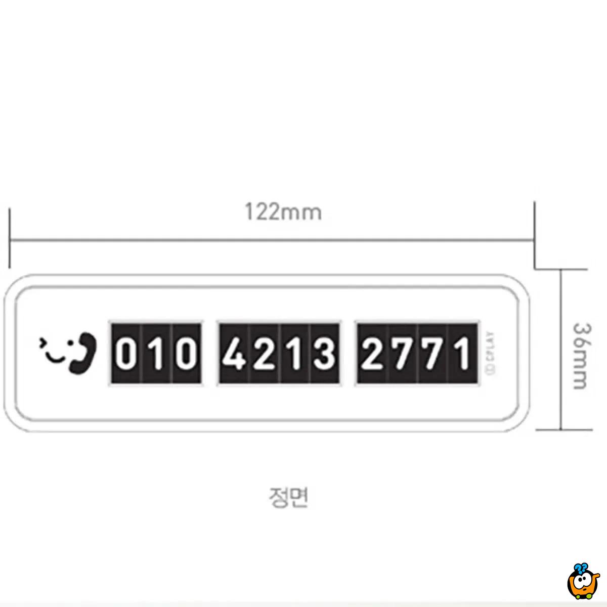 Kreativne kartice sa brojem telefona - za vozače automobila