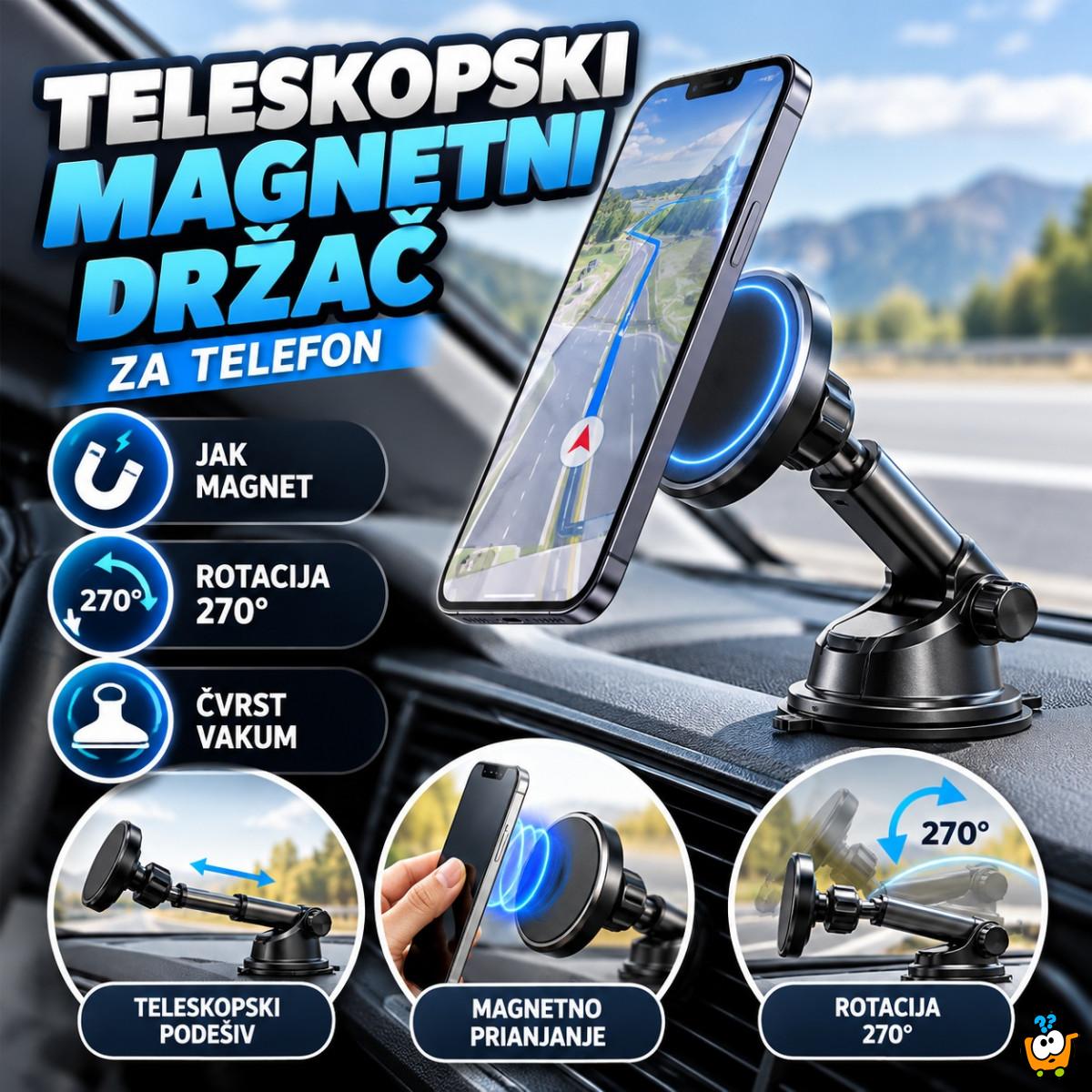 Teleskopski magnetni držač telefona
