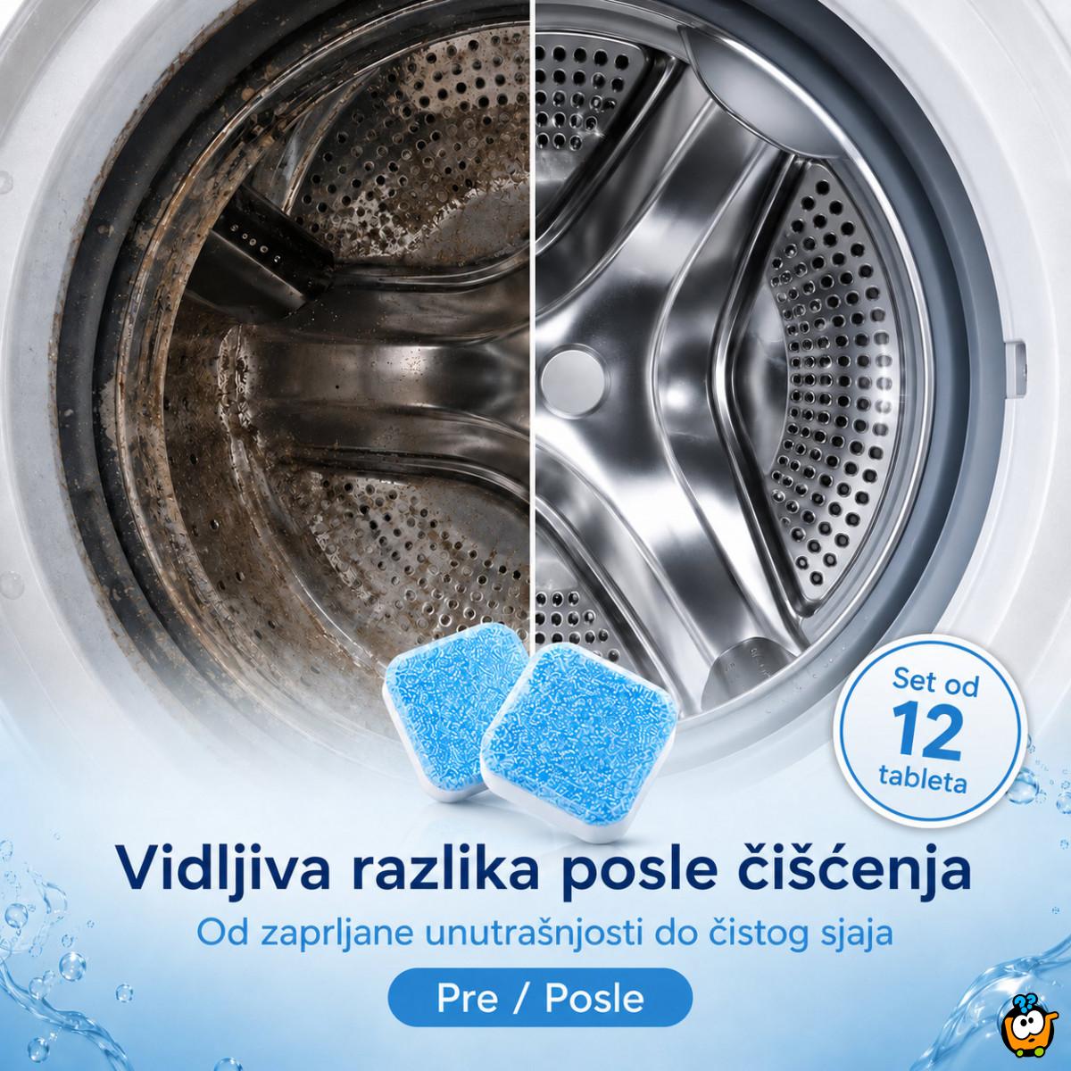 Set od 12 tableta za dubinsko čišćenje veš mašine