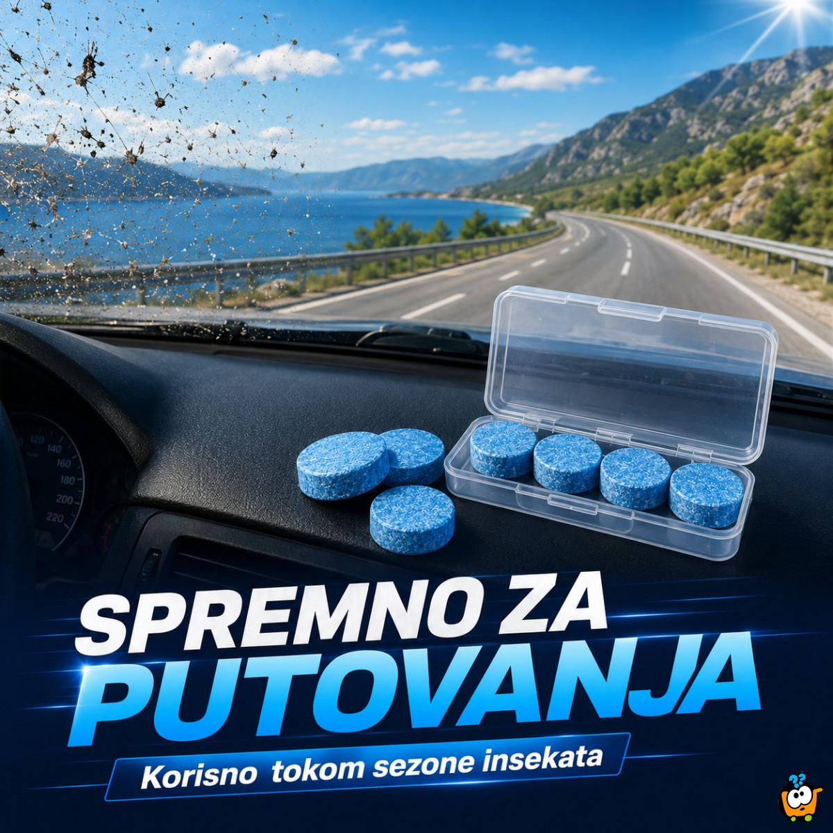 Set 5 tableta za tečnost za brisače – do 20l rastvora za čistu šoferku