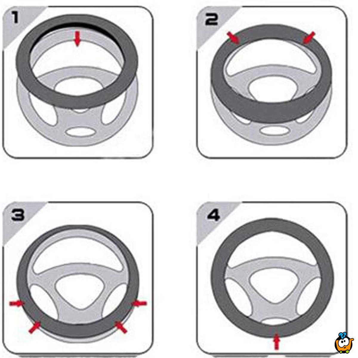 Wheel Cover - Zaštita za volan u braon boji