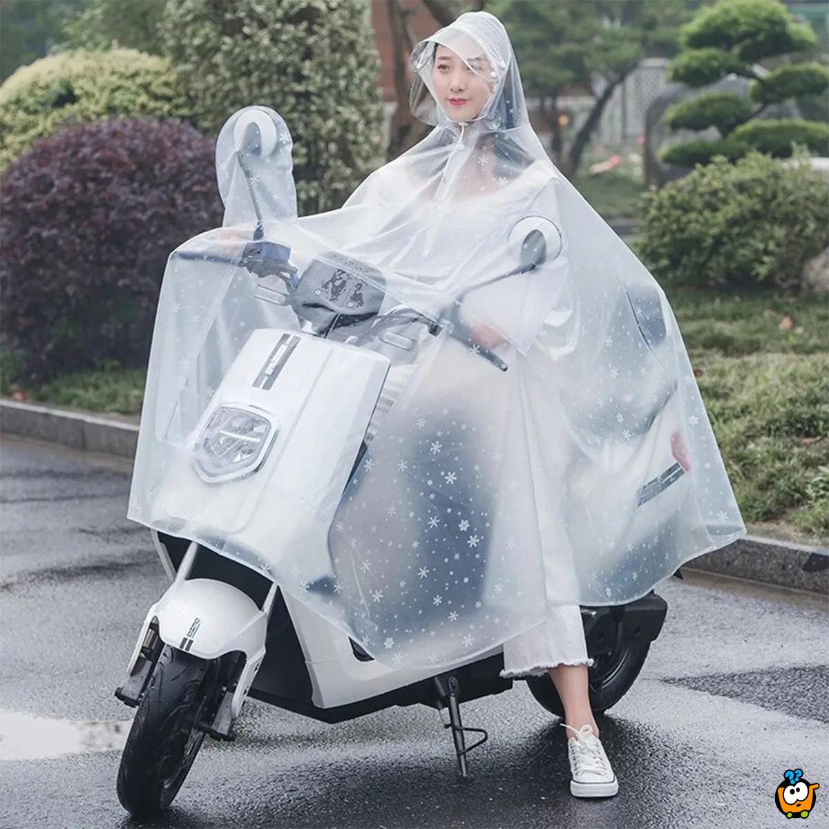 Transparentna kabanica za vožnju manje veličine - Motorcycle raincoat