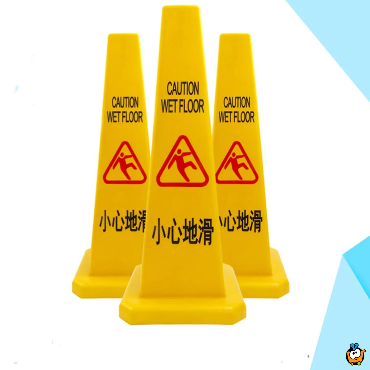 WET FLOOR - Žuti stubić upozorenja za klizav pod