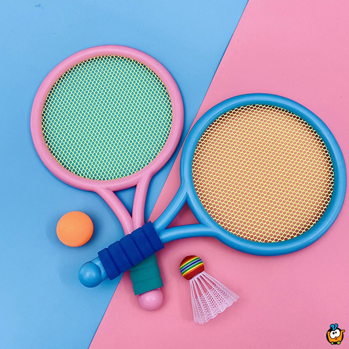 Set reketa za badminton + loptice