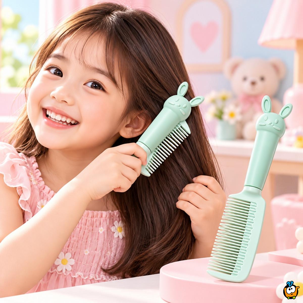 Bunny Brush - češalj za devojčice za odvojivom drškom
