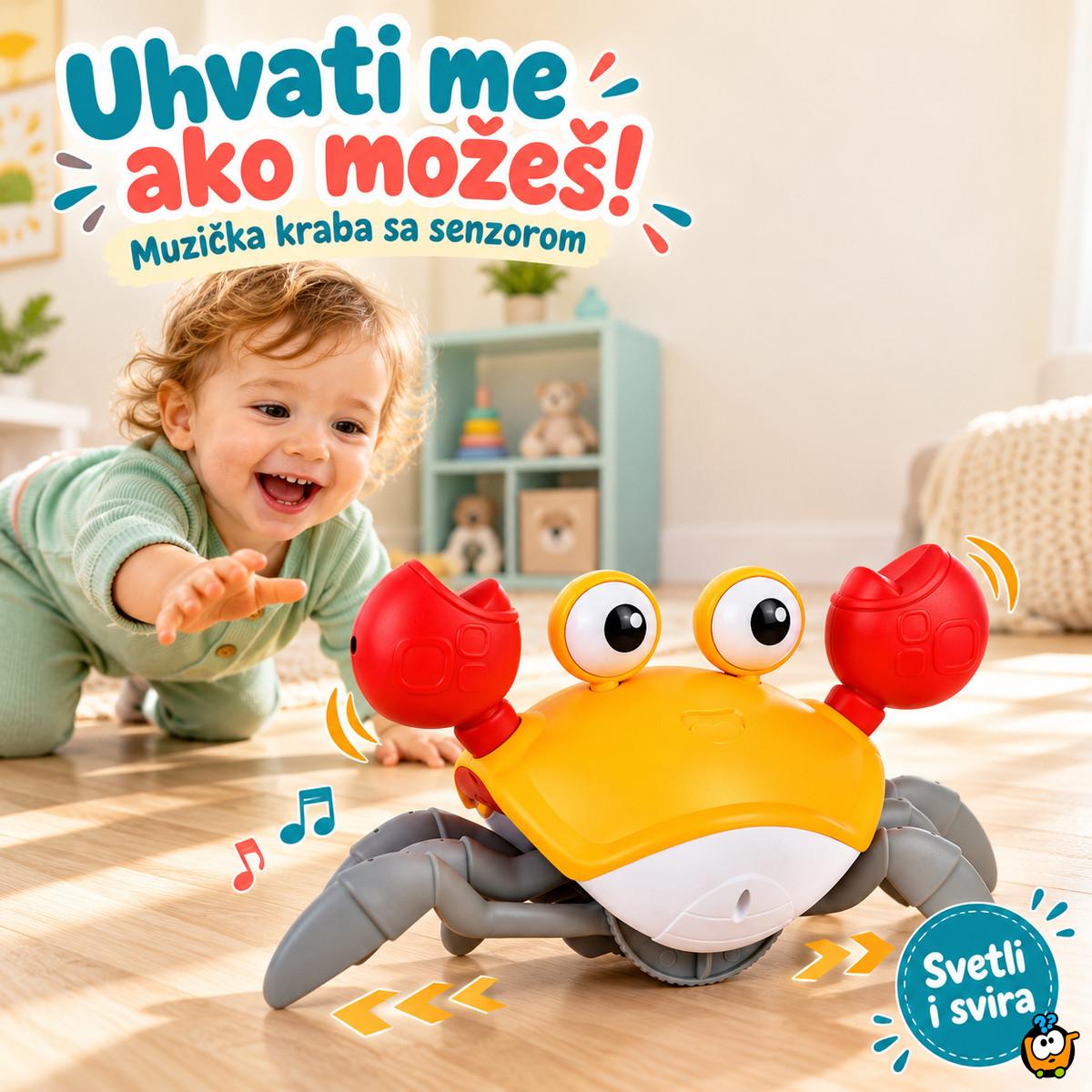 Muzička pokretna kraba sa senzorom
