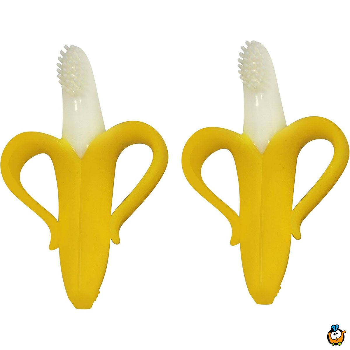 Banana četkica za masiranje bebinih desni 