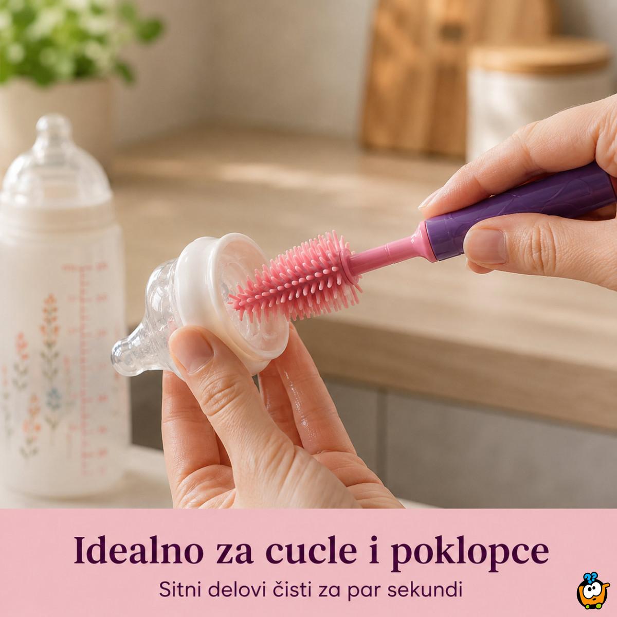 Praktični set za pranje flašica i čaša – za svaki ugao koji sunđer ne može da dohvati