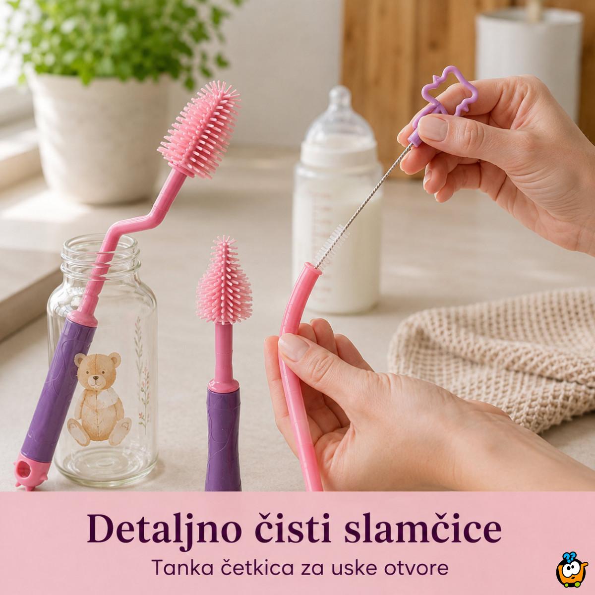 Praktični set za pranje flašica i čaša – za svaki ugao koji sunđer ne može da dohvati