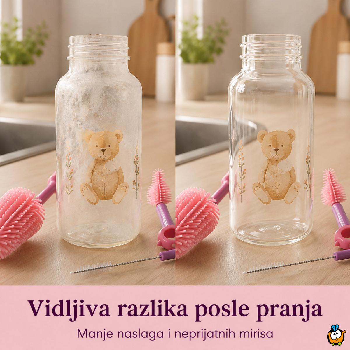 Praktični set za pranje flašica i čaša – za svaki ugao koji sunđer ne može da dohvati