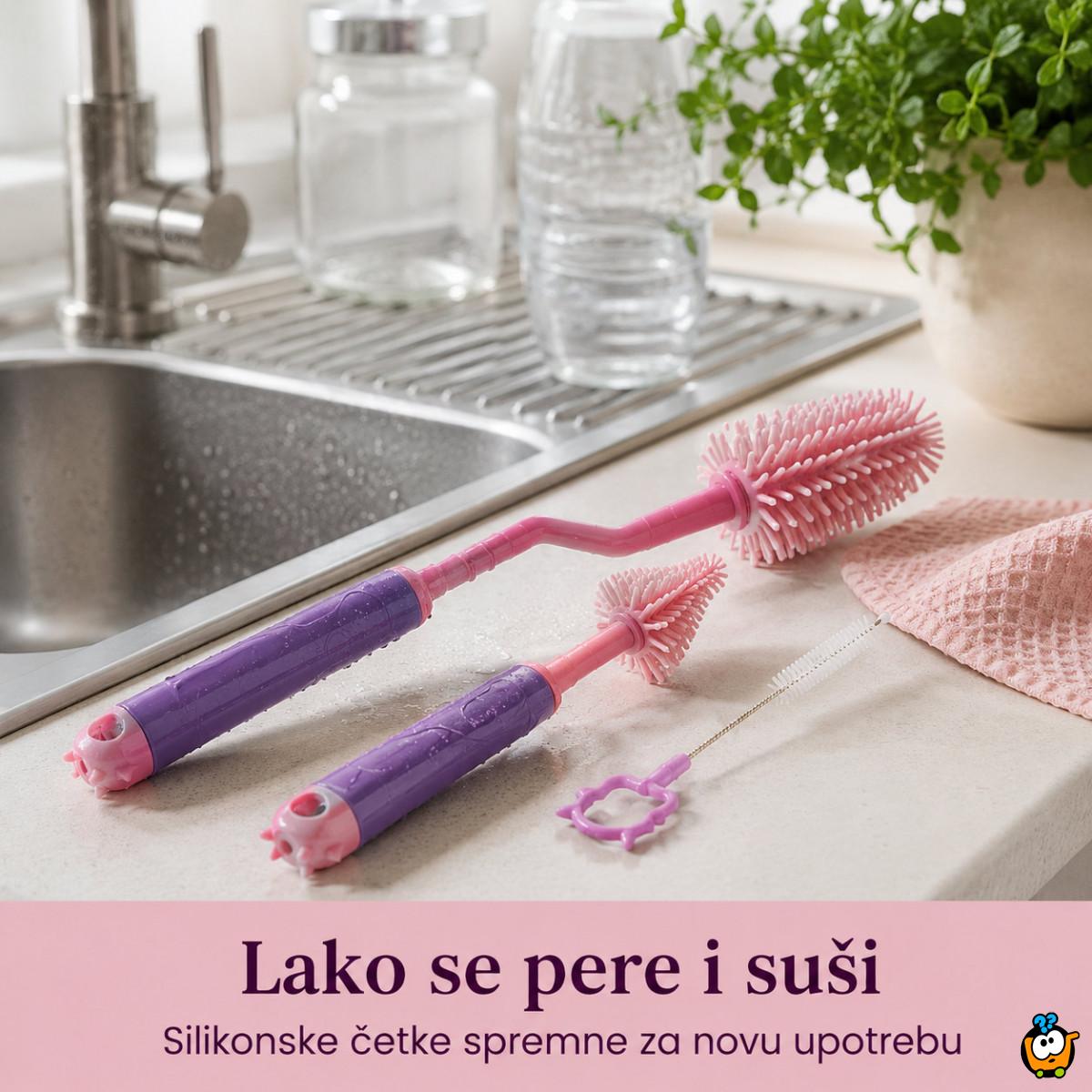 Praktični set za pranje flašica i čaša – za svaki ugao koji sunđer ne može da dohvati