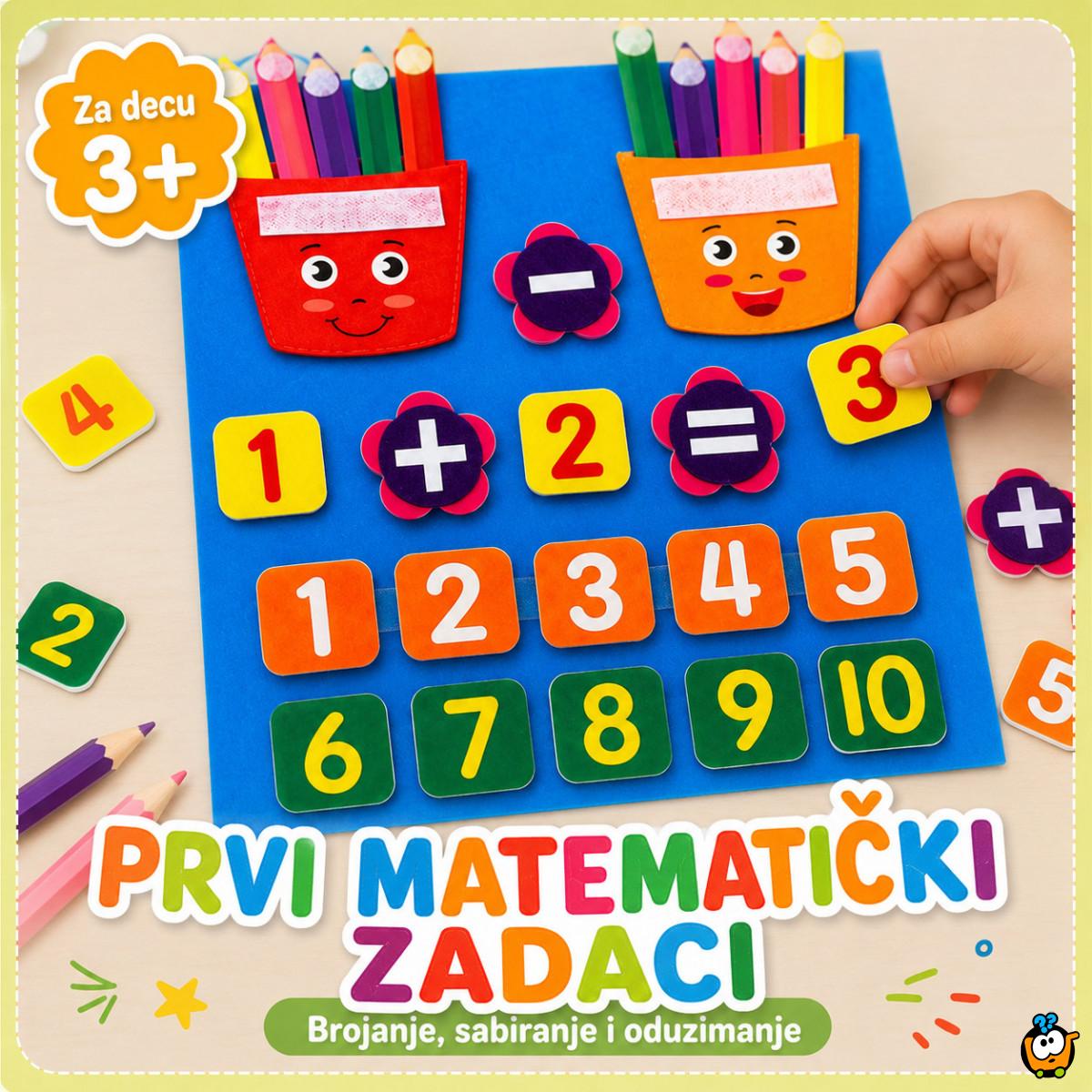 Montesori edukativna tabla od filca za učenje matematike