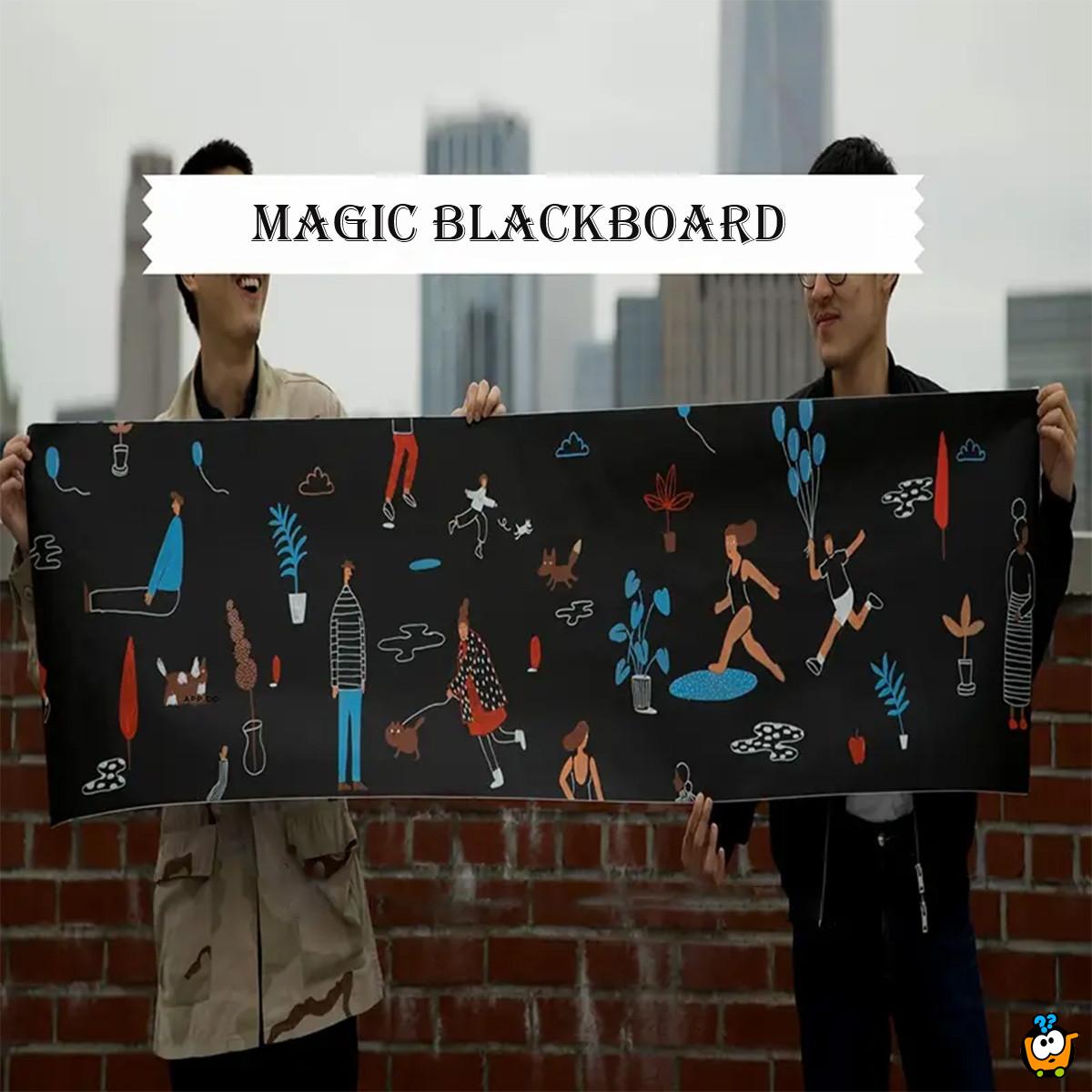 Magična samolepljiva stiker tabla 100 x 45 cm