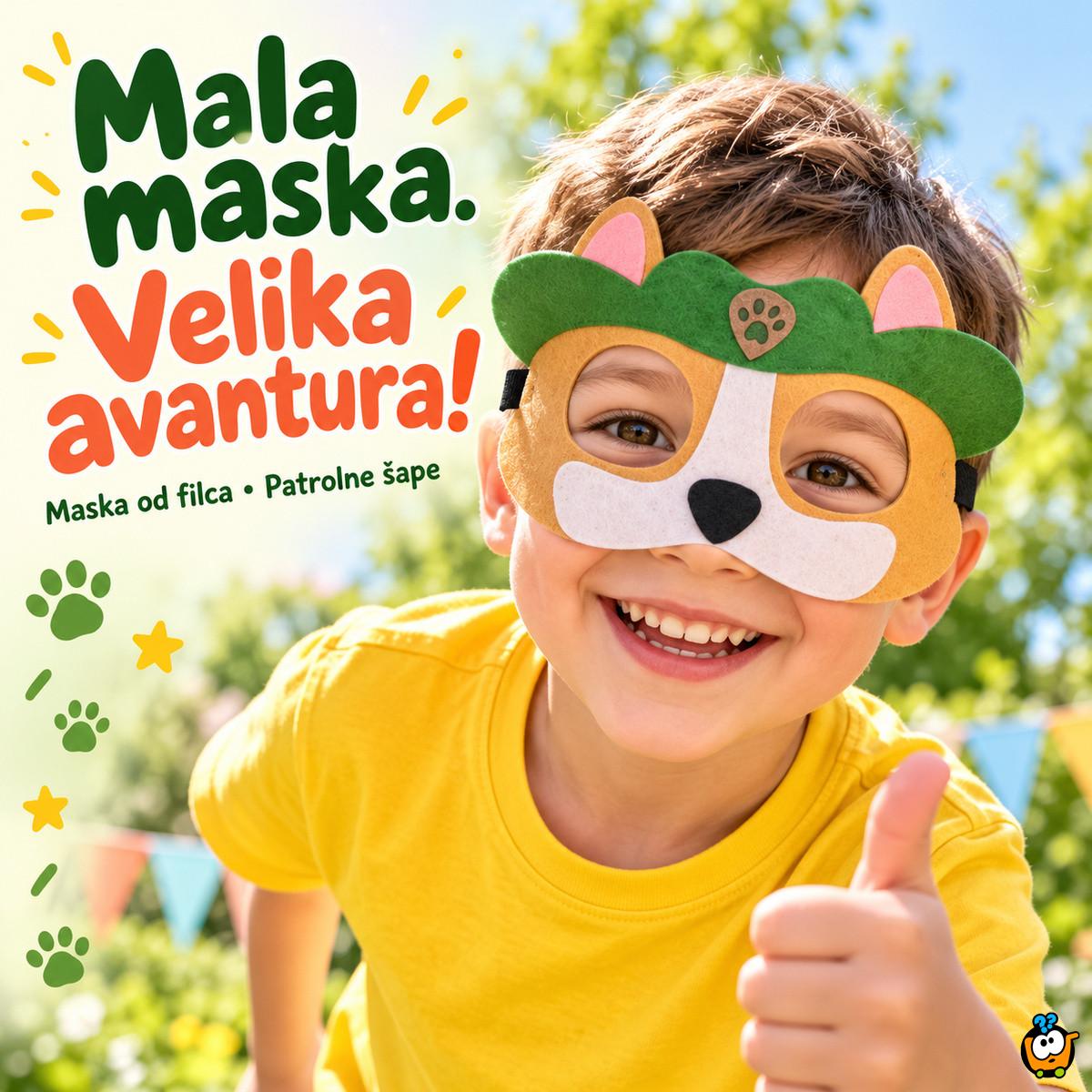 Dečija maska od filca - Patrolne šape