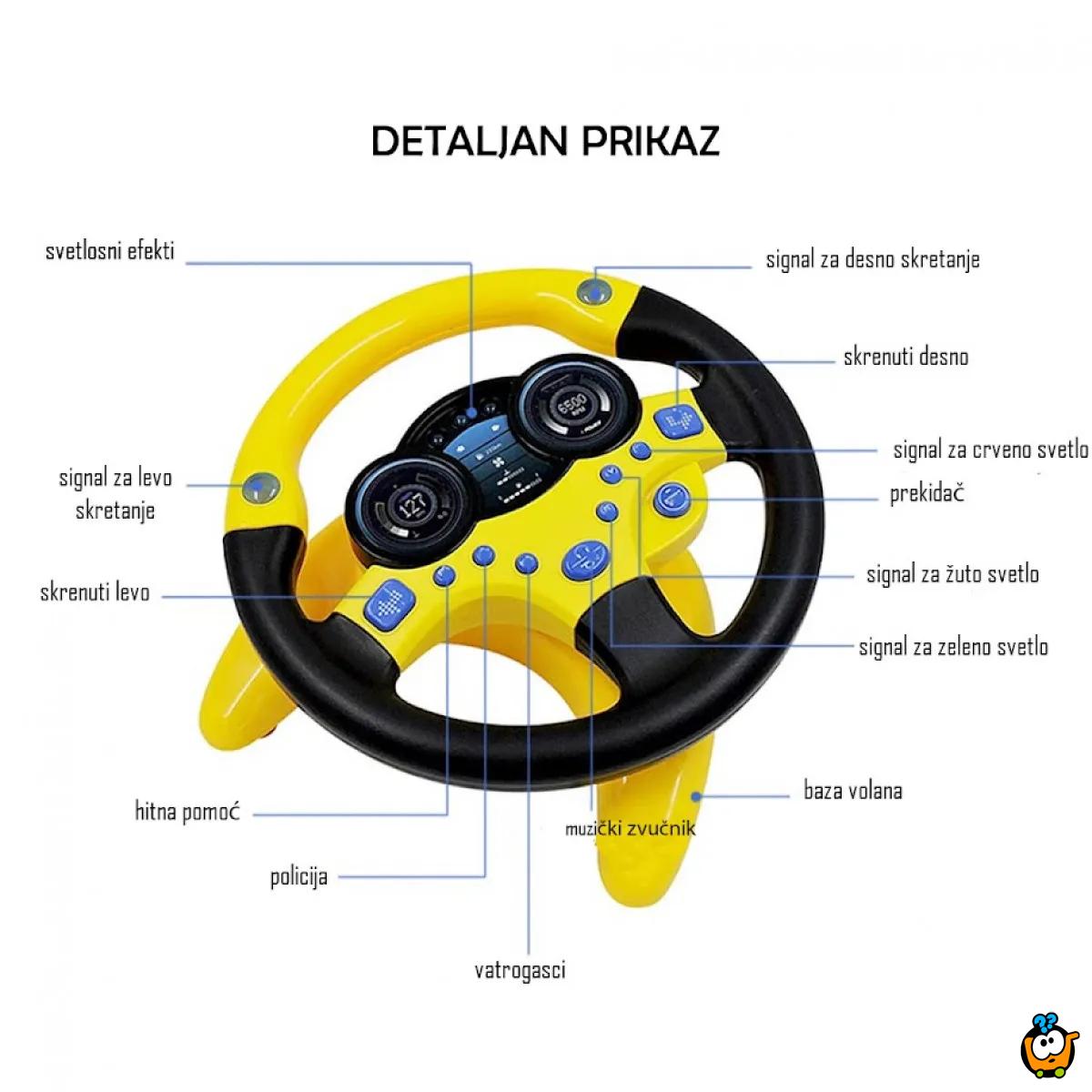 Dečiji interaktivni volan sa simulacijom zvuka