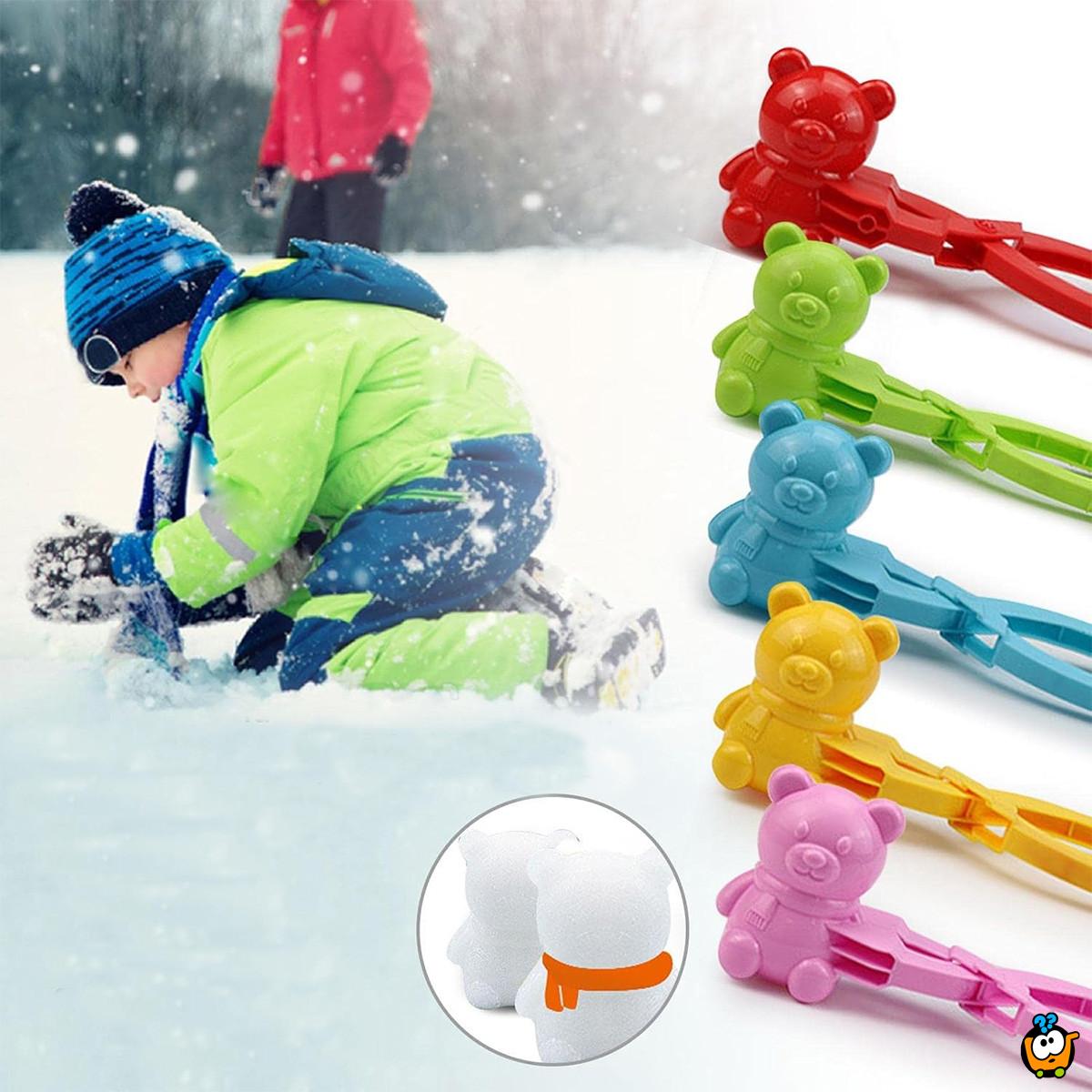 Snow teddy bear - Kalup za pravljenje grudvi oblika mede