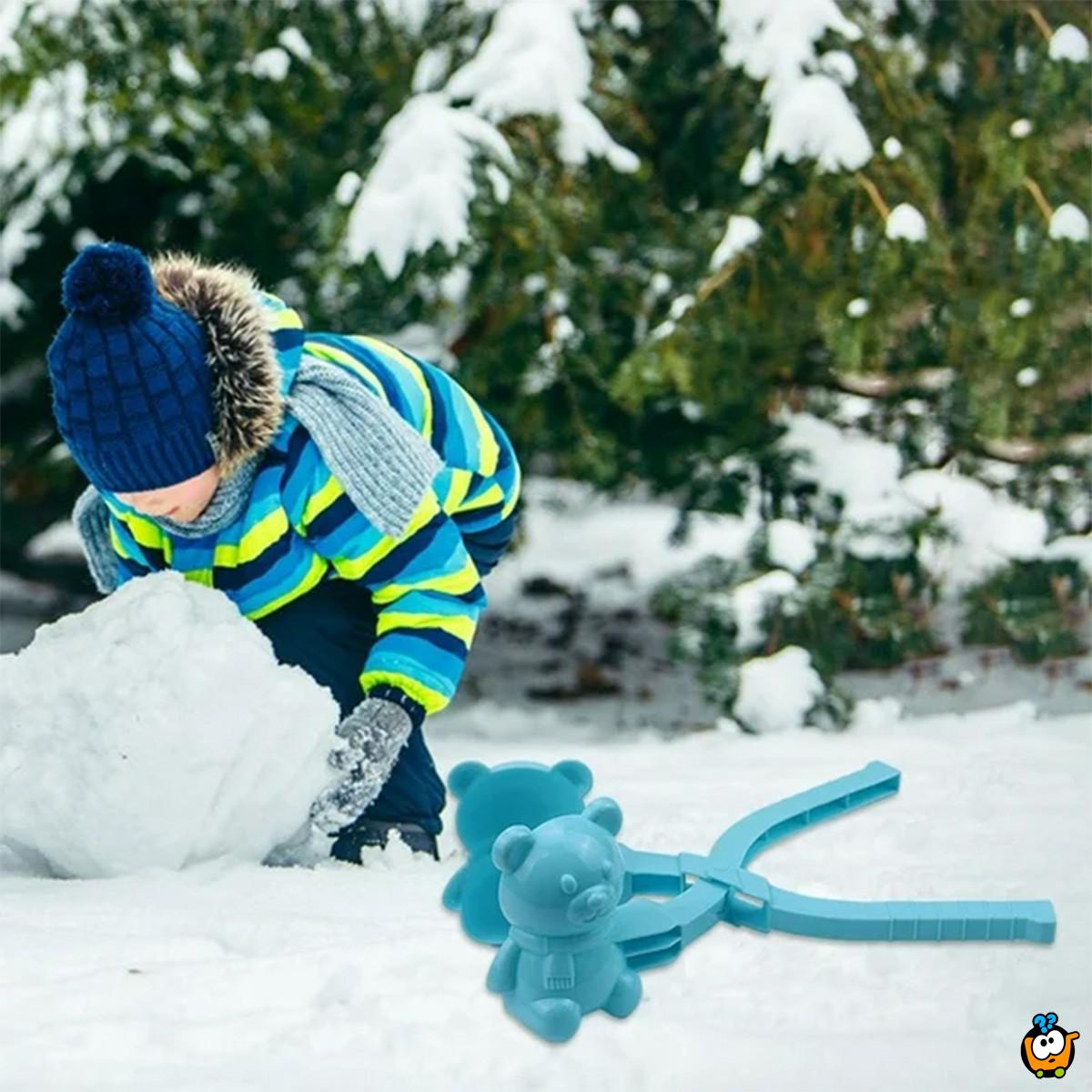 Snow teddy bear - Kalup za pravljenje grudvi oblika mede