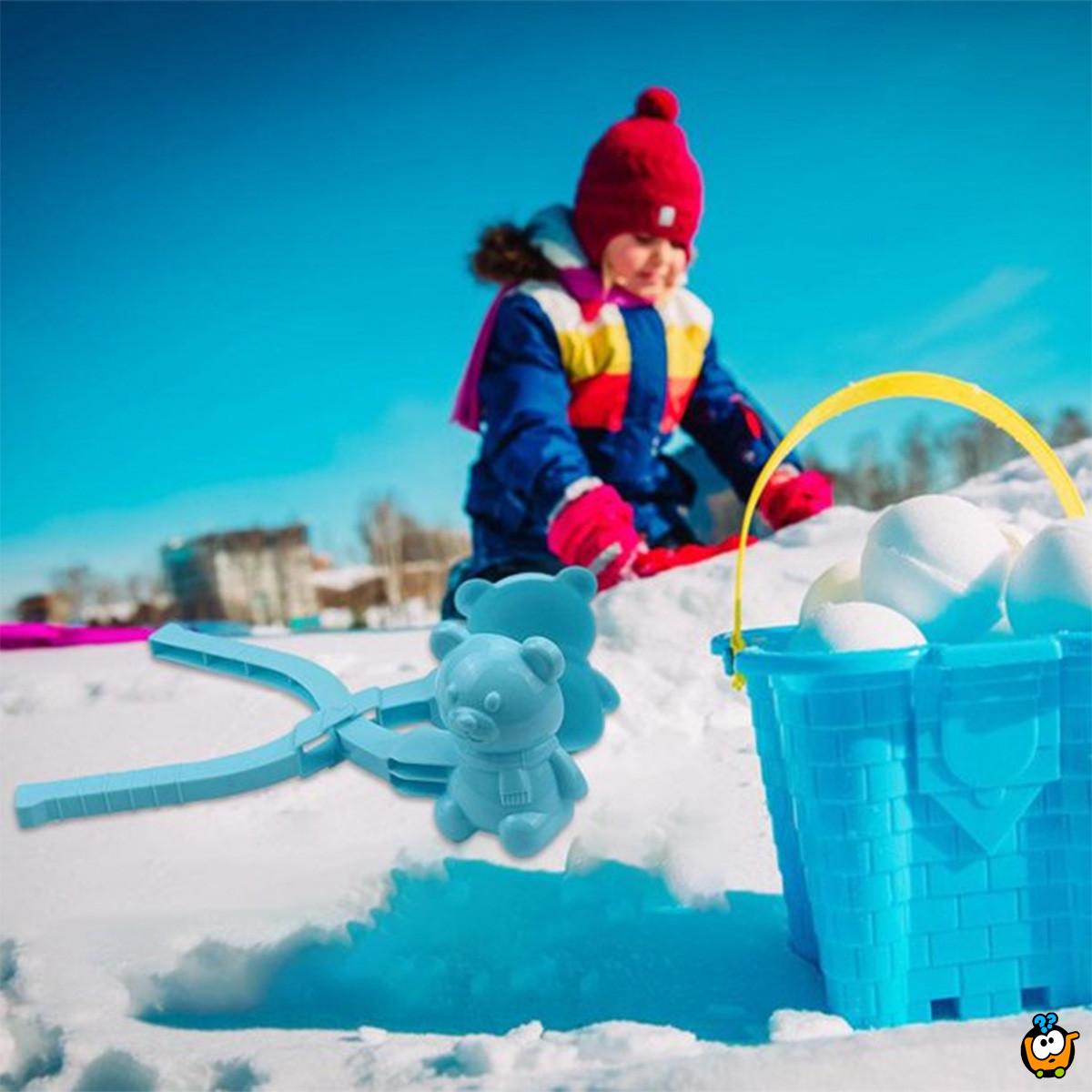 Snow teddy bear - Kalup za pravljenje grudvi oblika mede