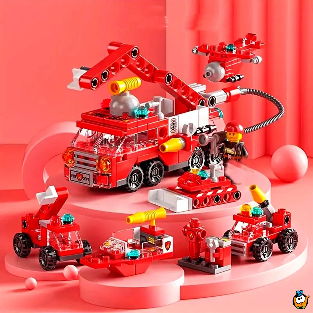Vatrogasna avantura - 6u1 set sklopivih vozila