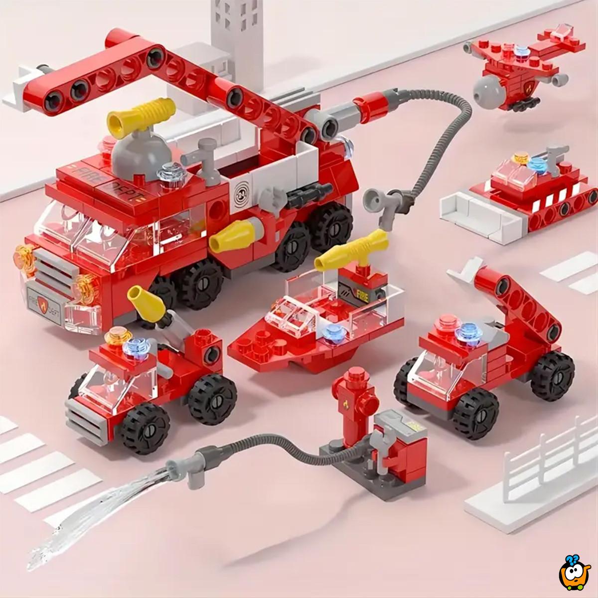 Vatrogasna avantura - 6u1 set sklopivih vozila